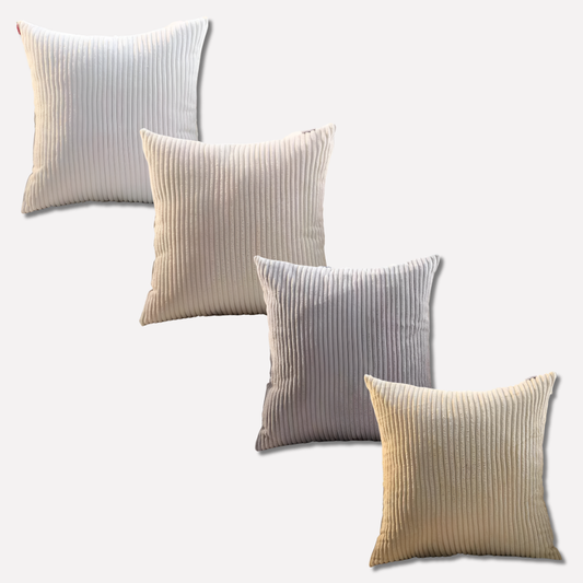 Bohemian Striped Throw Pillow Covers Set of 4 - Vonnera
