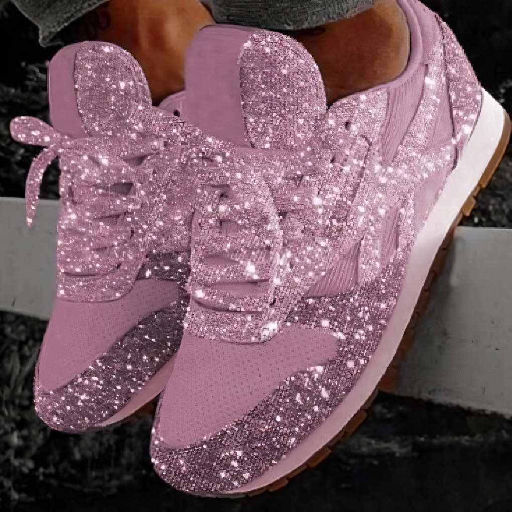 Women's Glitter Sneakers Chunky Sole