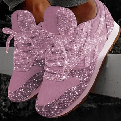 Women's Glitter Sneakers Chunky Sole