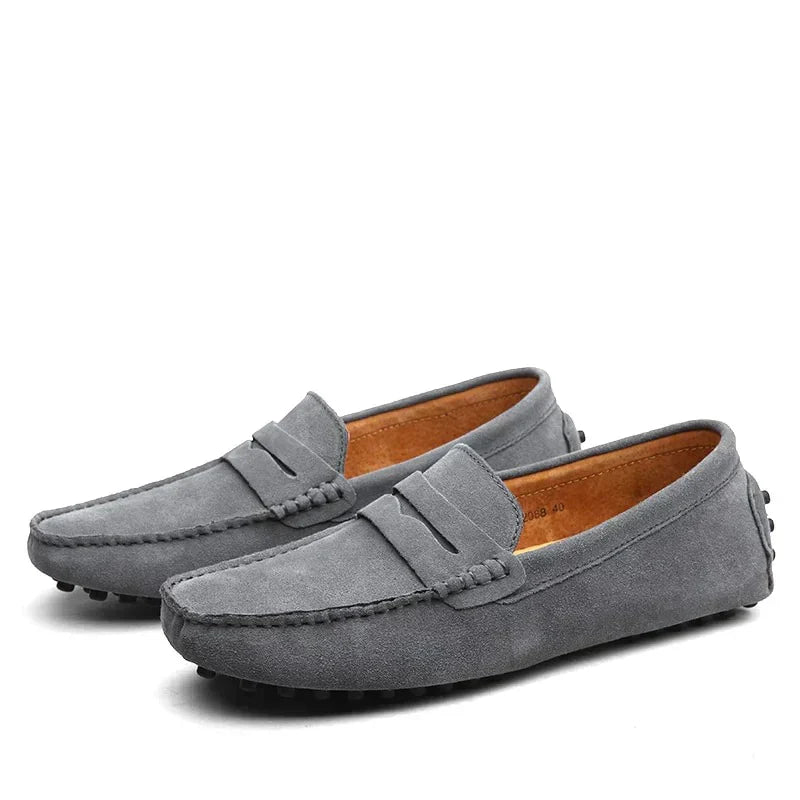 Men's Suede Loafers Italian Style