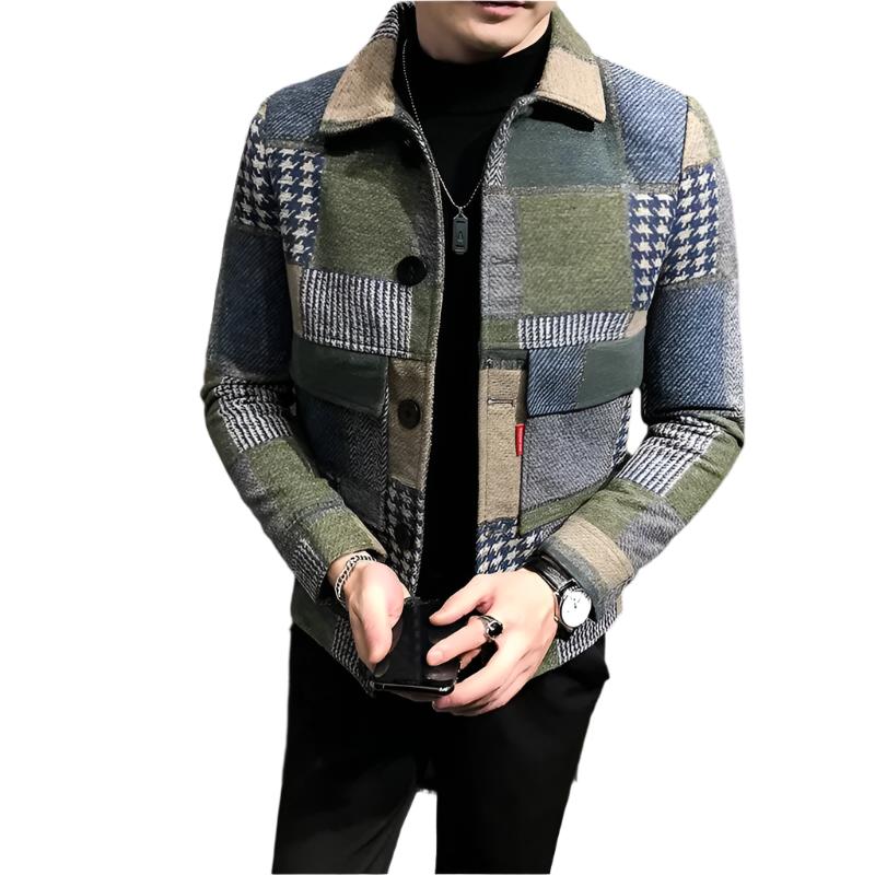 Glen Stripe Overcoat