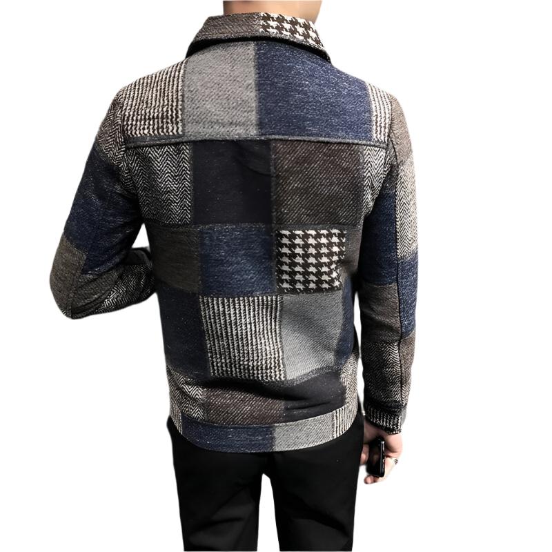 Glen Stripe Overcoat