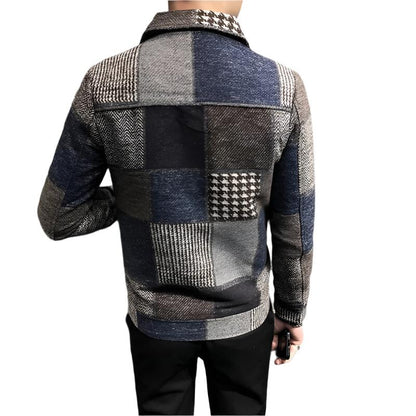 Glen Stripe Overcoat