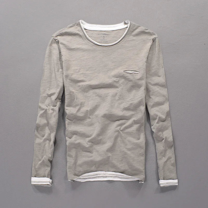 Men's Cotton Henley T-Shirt