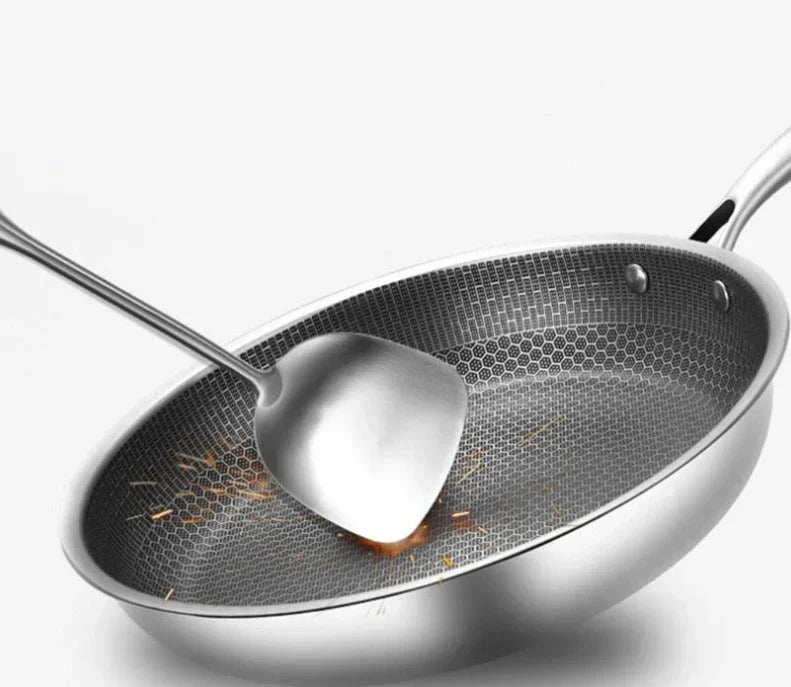 Stainless Steel Non-Stick Frying Pan Modern Design