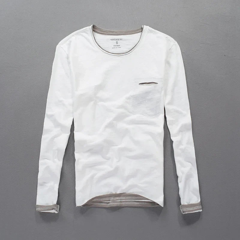 Men's Cotton Henley T-Shirt