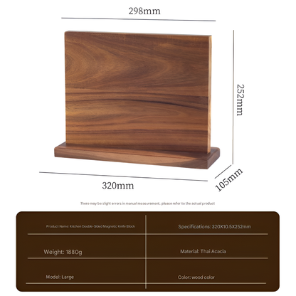 Magnetic Wooden Knife Block - Vonnera
