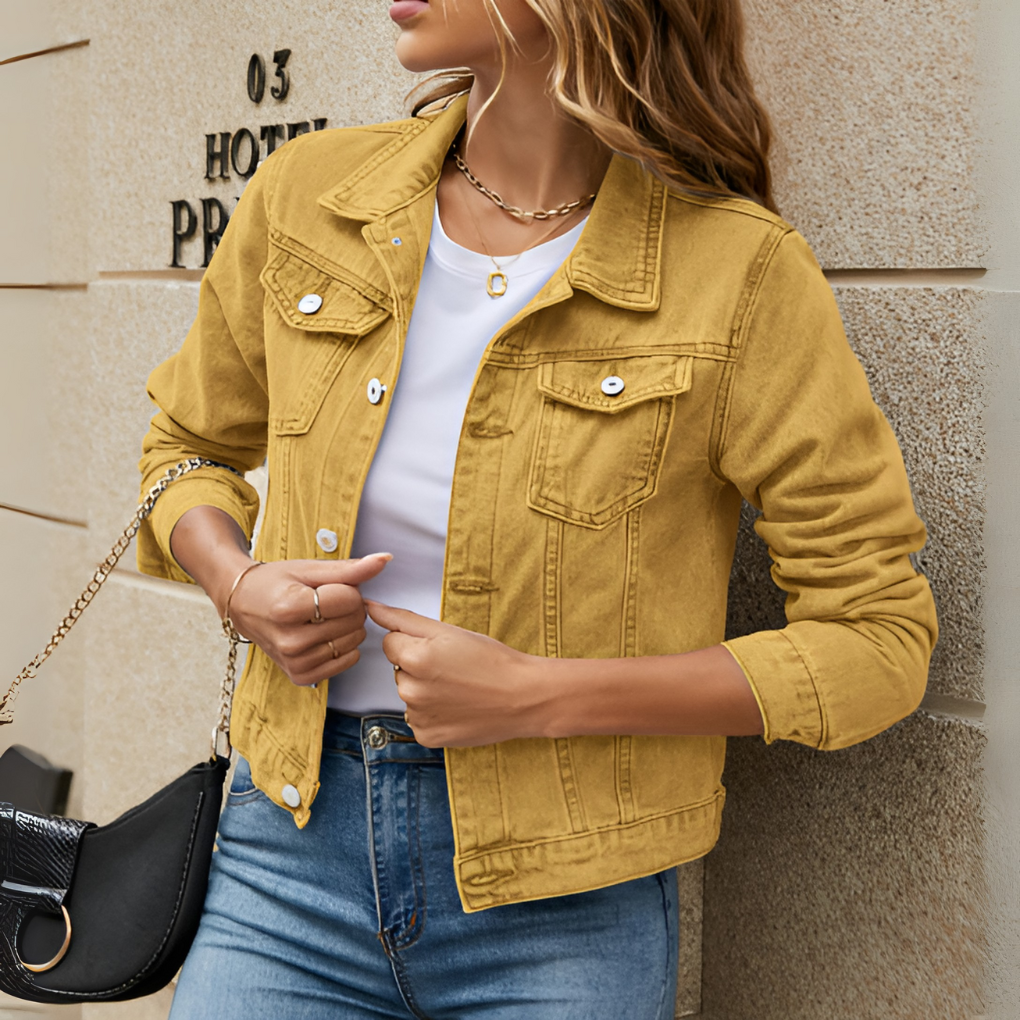 Women's Classic Denim Button Down Jacket