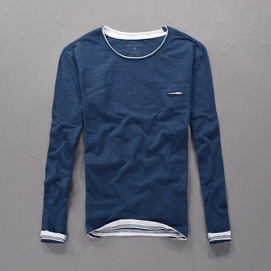 Men's Cotton Henley T-Shirt - Vonnera