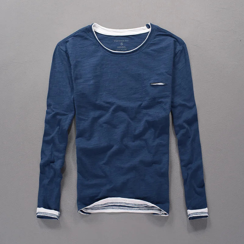 Maverick Men's Cotton Long Sleeve Shirt - Vonnera