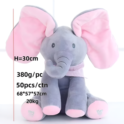 Elephant Plush Toy Peek A Boo Design - Vonnera