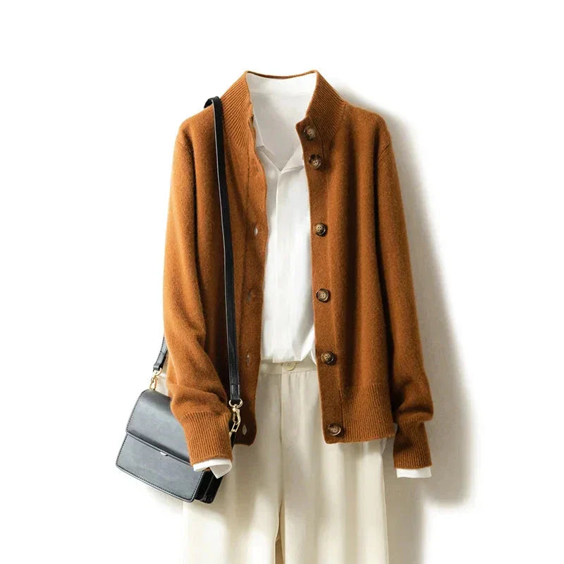 Women's Cashmere Cardigan Fine Knit - Vonnera