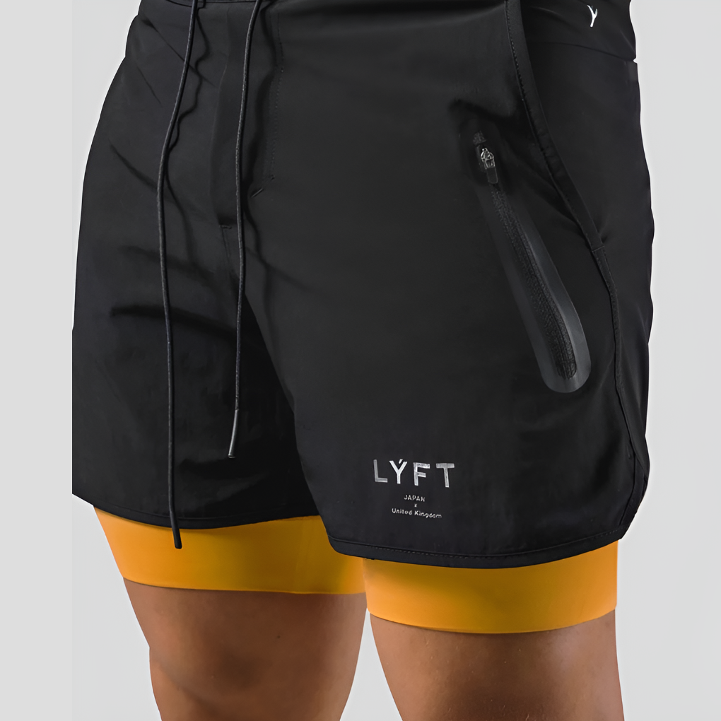 Men's 2-In-1 Sports Training Shorts - Vonnera