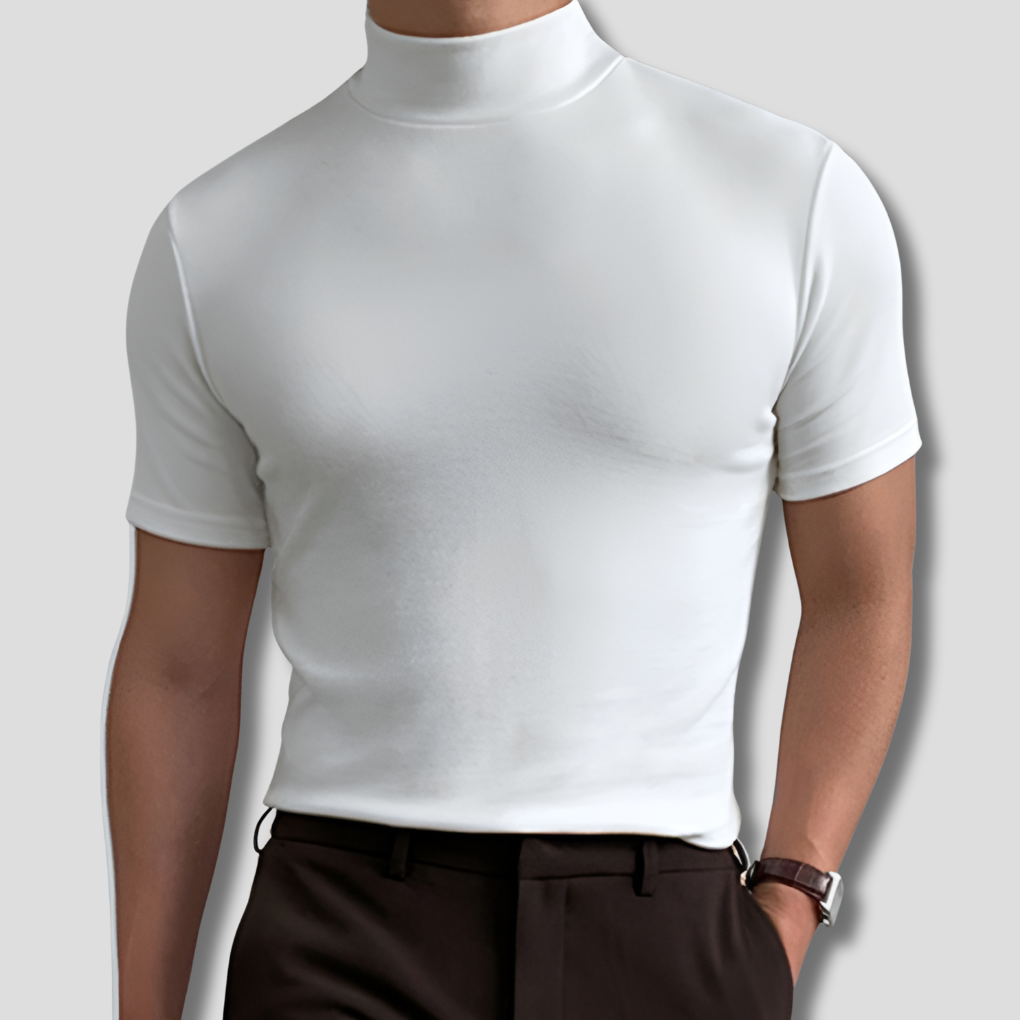 Men's Breathable Turtleneck Sweater Shirt - Vonnera