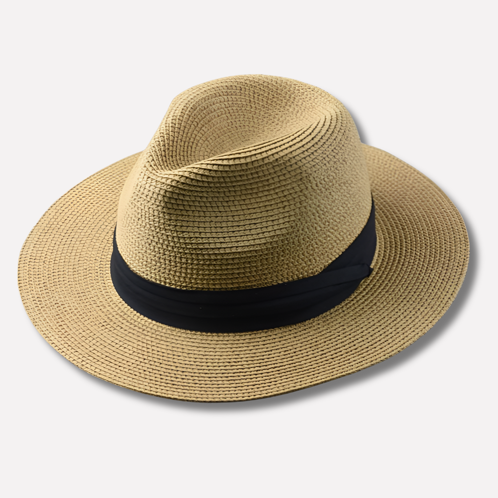 Men's Panama Sun Hat Cotton Natural