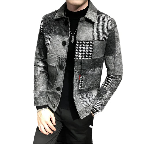 Glen Stripe Overcoat