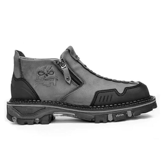 Men's Ankle Boots Skull Accent Comfortable - Vonnera