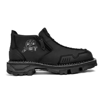 Men's Ankle Boots Skull Accent Comfortable