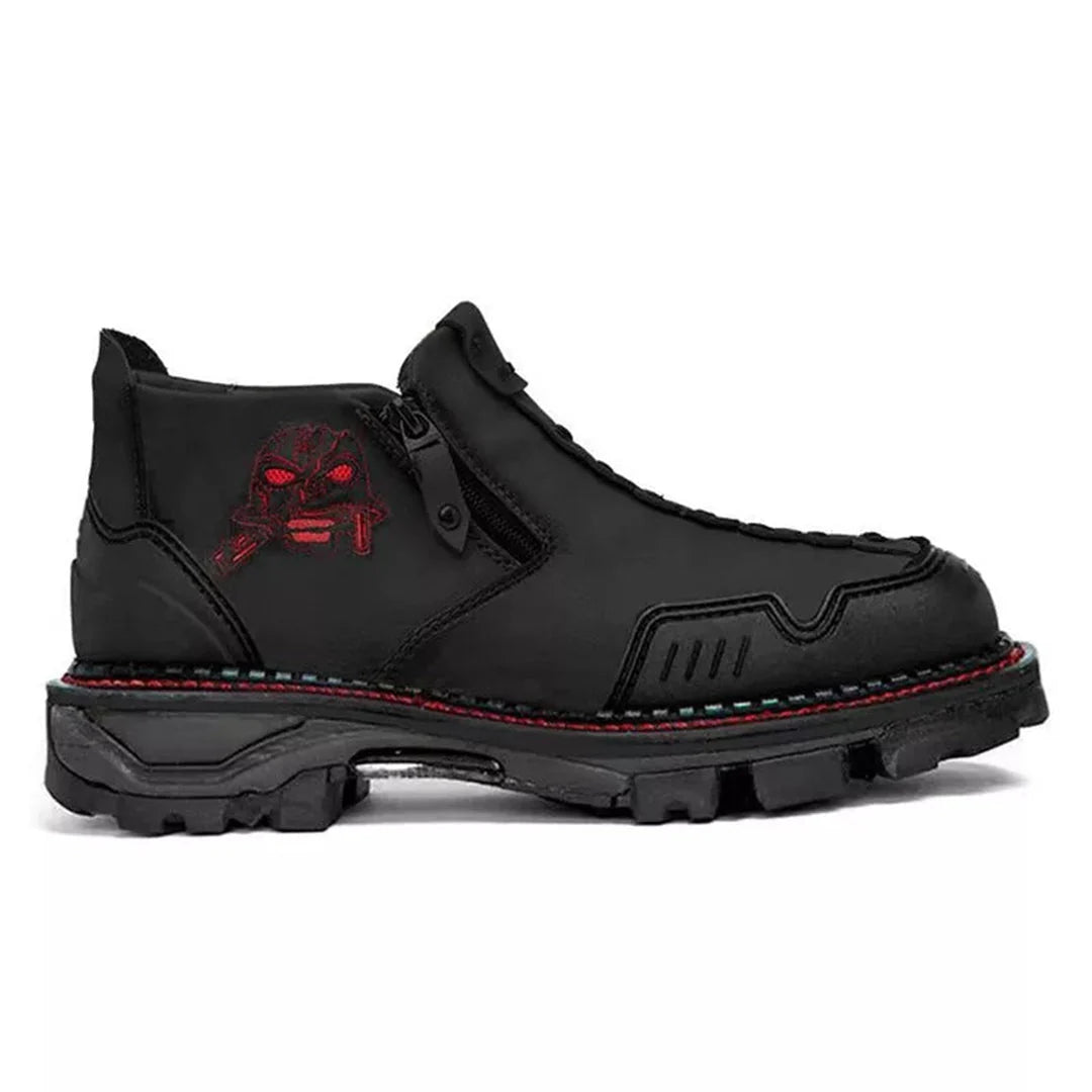 Men's Ankle Boots Skull Accent Comfortable