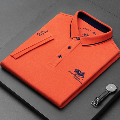 Men's Polo Shirt Casual Button Down