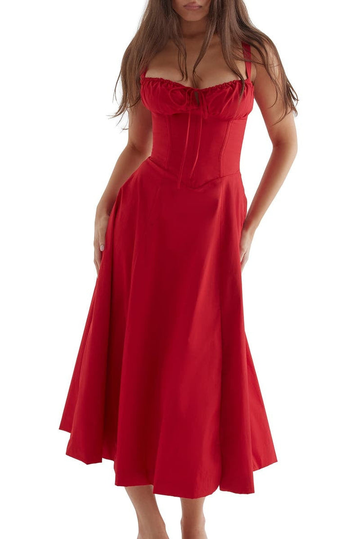 Women's Floral Shaping Waist Dress