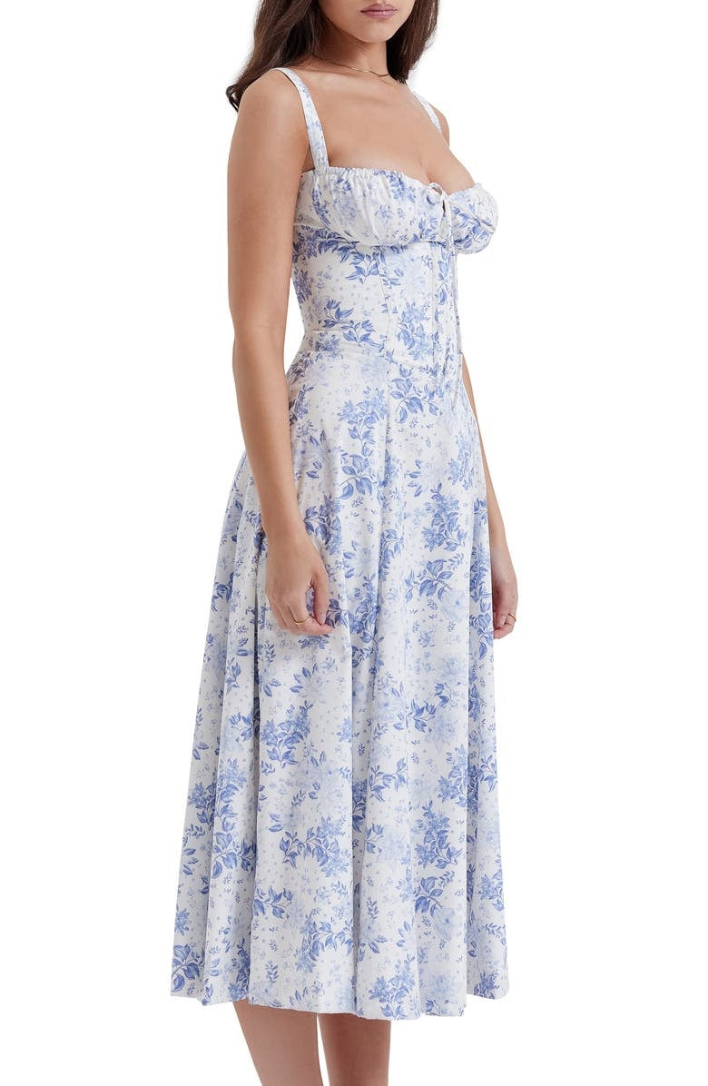 Women's Spring Floral Print Party Dress