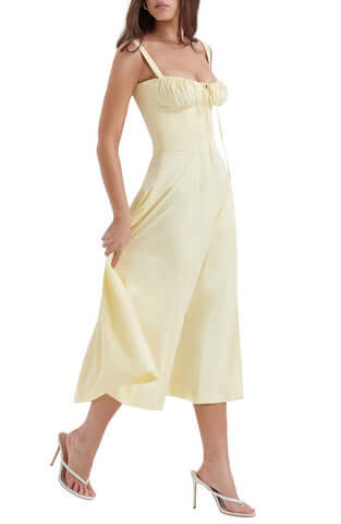 Women's Spring Floral Print Party Dress
