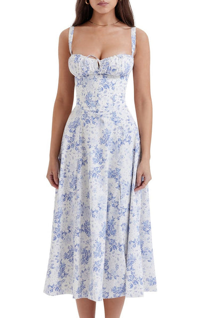 Women's Spring Floral Print Party Dress
