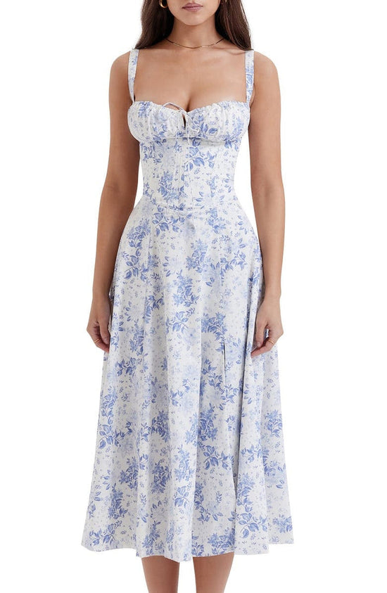 Women's Floral Shaping Waist Dress
