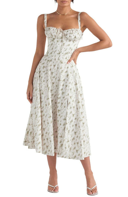 Women's Floral Waist Shaping Dress
