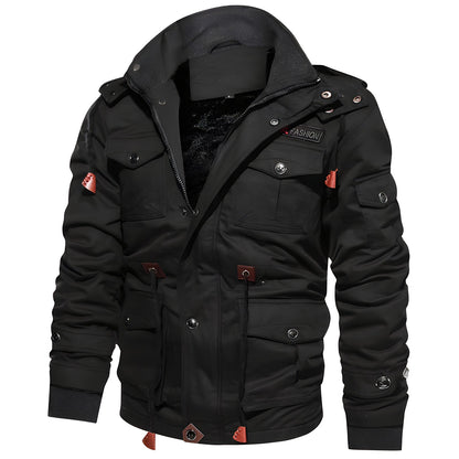 Men's Zipper Jacket Multi-Pocket