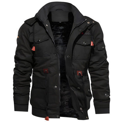 Men's Zipper Jacket Multi-Pocket