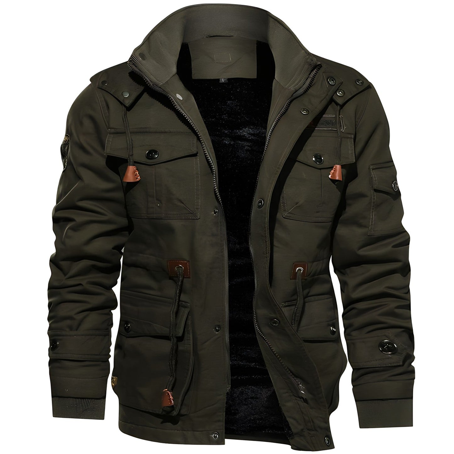 Men's Zipper Jacket Multi-Pocket