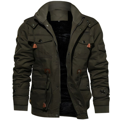 Men's Zipper Jacket Multi-Pocket