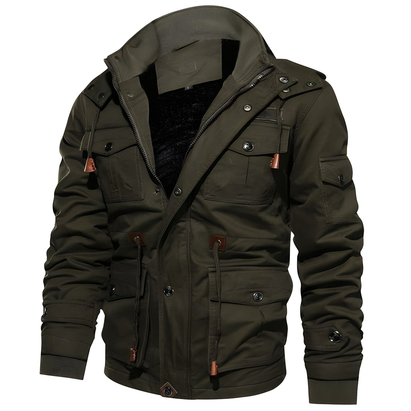 Men's Zipper Jacket Multi-Pocket - Vonnera