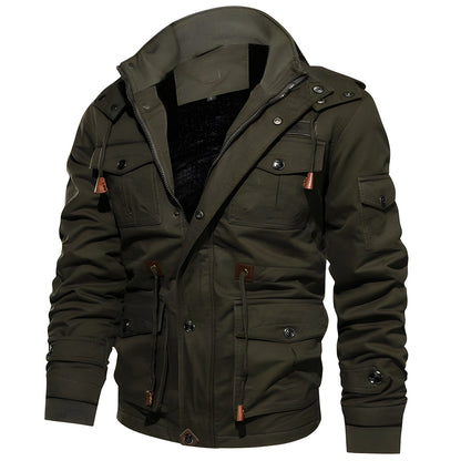 Men's Zipper Jacket Multi-Pocket - Vonnera