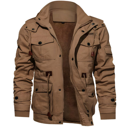 Men's Zipper Jacket Multi-Pocket