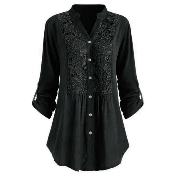 Women's Lace Blouse Embroidered - Vonnera