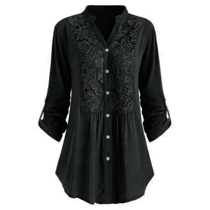 Women's Lace Blouse Embroidered - Vonnera