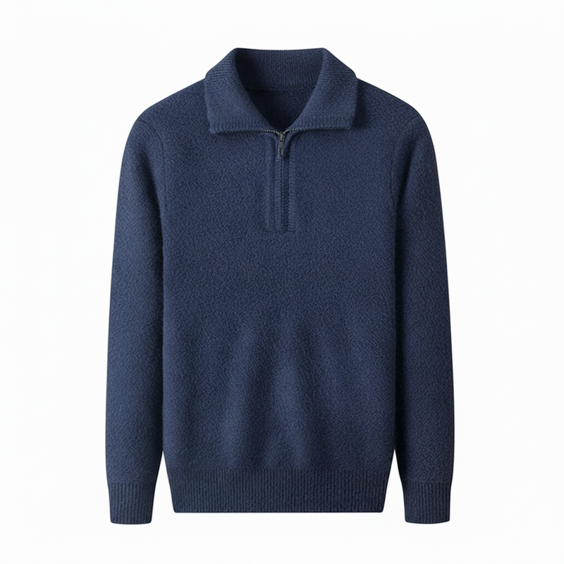 Men's Half-Zip Collared Sweater - Vonnera