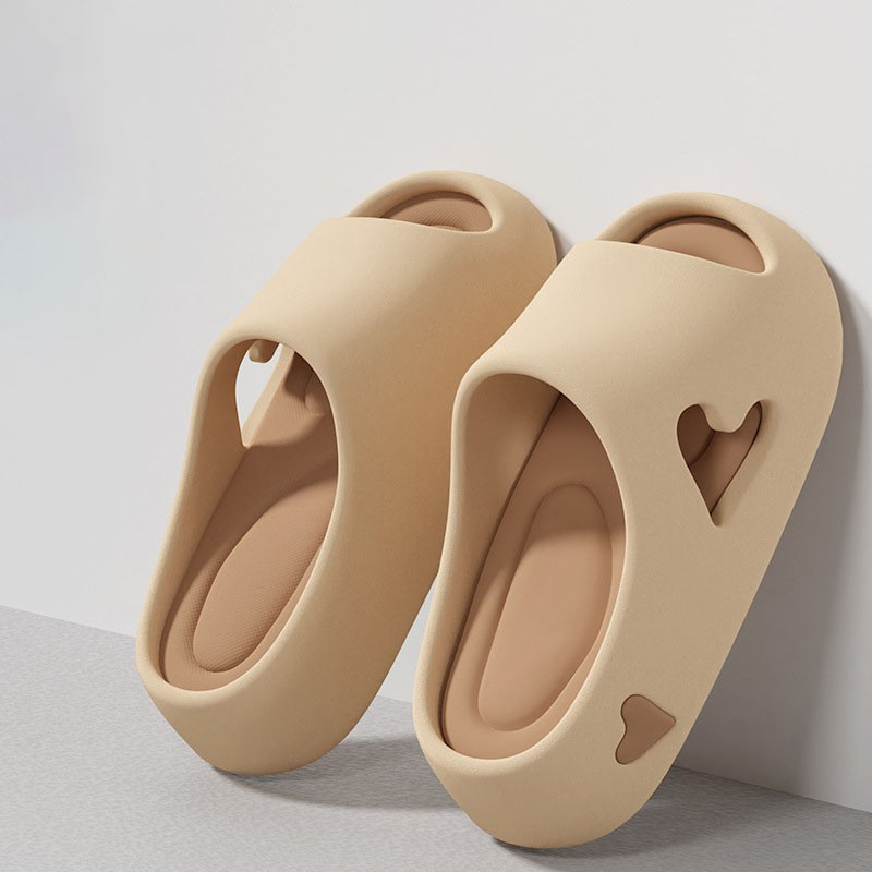 Heavenly Soft Women's Flip Flops Heart Shape