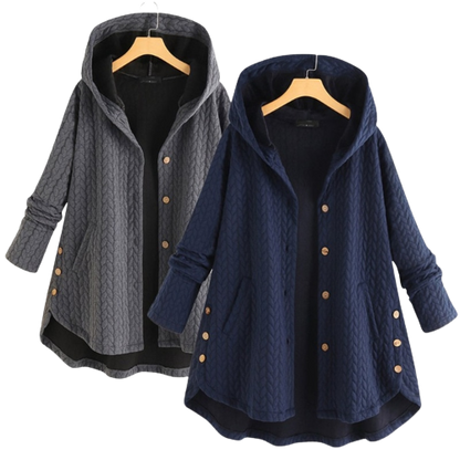 Women's Insulated Winter Jacket Warm Waterproof Black - Vonnera