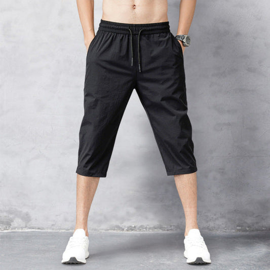Men's Nylon Pants Quick-Drying Black - Vonnera