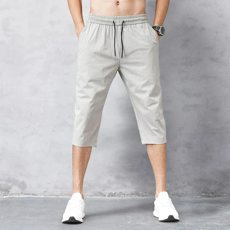 Men's Elastic Waist Drawstring Shorts