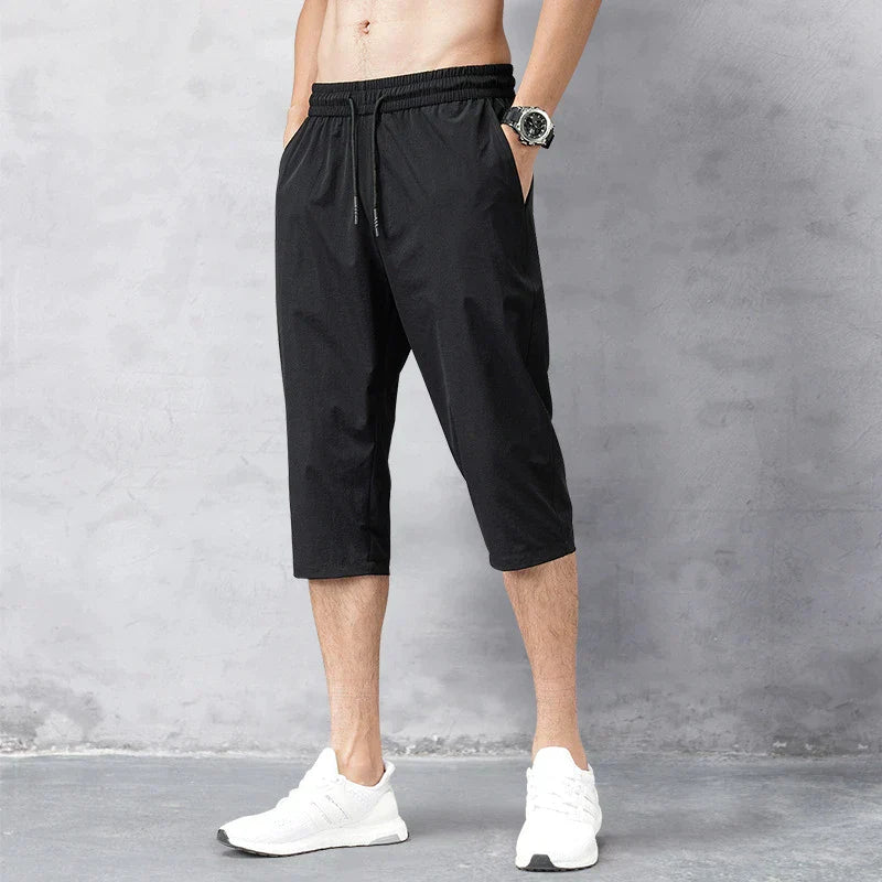 Men's Elastic Waist Drawstring Shorts