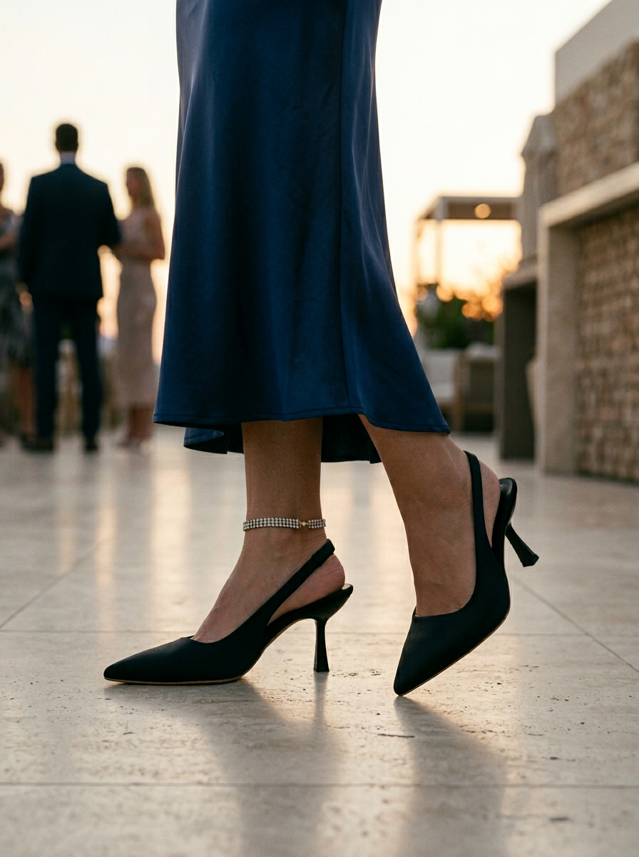 Women's Stiletto Pumps Pointed Toe Slingback High Heel
