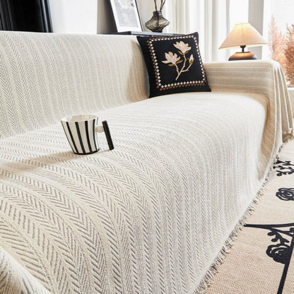 Chenille Herringbone Sofa Slipcover