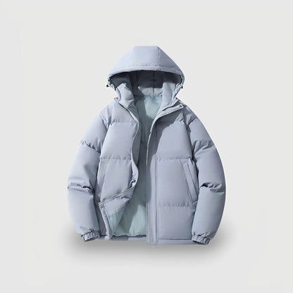 Women's Insulated Hooded Puffer Jacket Quilted Water Resistant Black