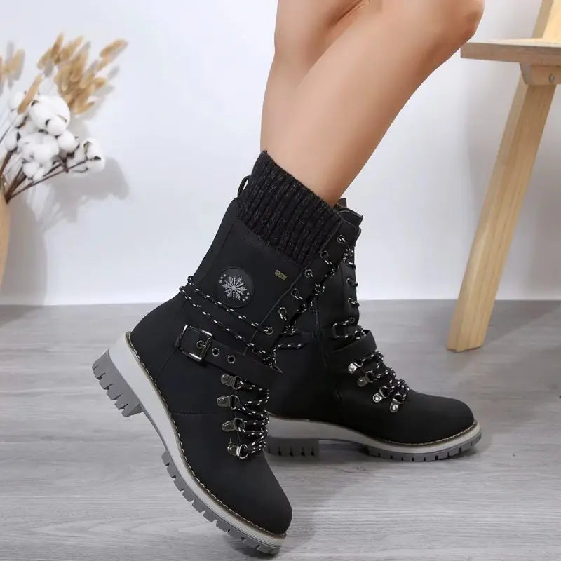Women's Lace-Up Winter Combat Boots