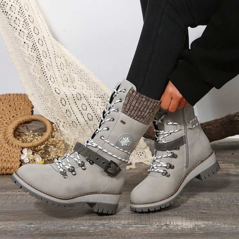 Women's Lace-Up Winter Combat Boots